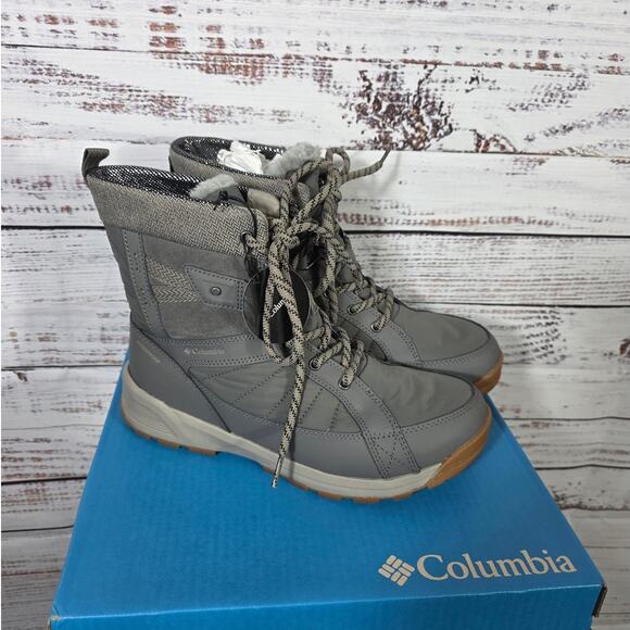 Columbia Women's Gray Omni-Heat Winter Snow boots size 8.5 insulated waterproof - Picture 1 of 7
